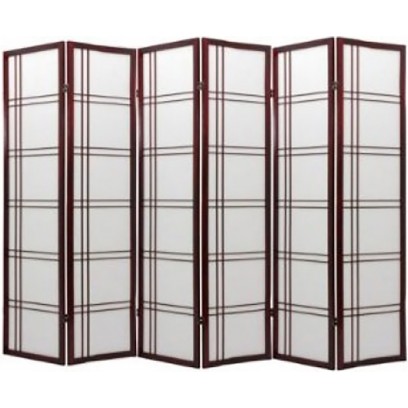 Geometric Cherry 6 Panel  Shoji Screen